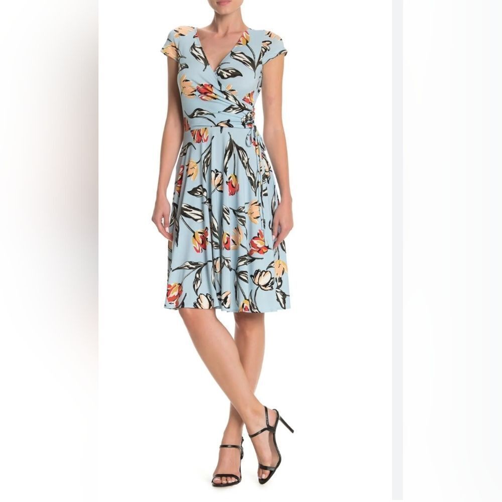 Maggy London Faux Wrap Tulip Dress Size 22